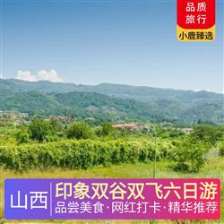 山西旅游價格印象雙谷雙飛六日游 升級3餐特色餐  黃河大鯉魚 云丘山生態(tài)有機(jī)餐 陜北饸烙面