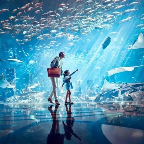 三亞亞特蘭蒂斯+三亞中心皇冠雙飛4天3晚自由行海洋之冠，含廣州-三亞往返機票